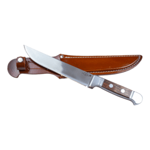 Faca Inox Cozinha 8" com Bainha Couro