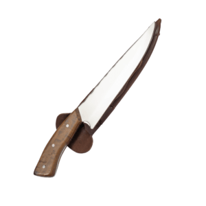 Faca Parrilla AÇO INOX - 8" Com Bainha Couro