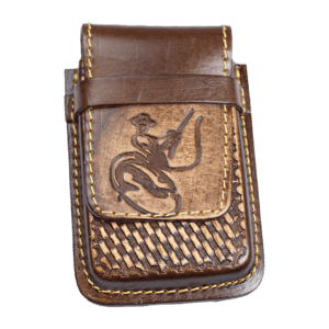 Capa Celular em Couro 5" - Vertical Desenhada
